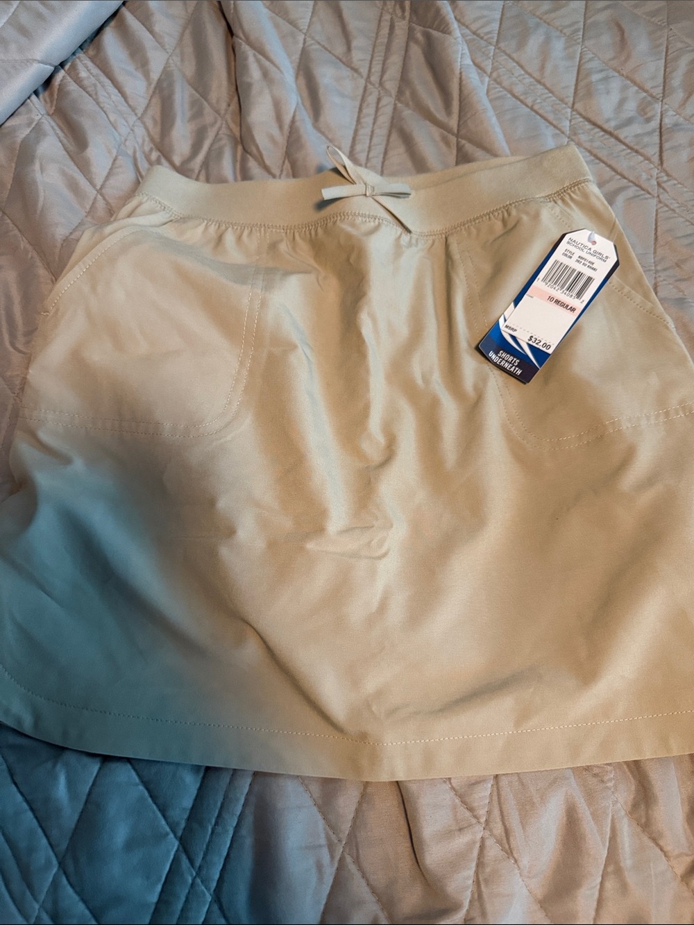 Nautica Beige School Uniform Skort